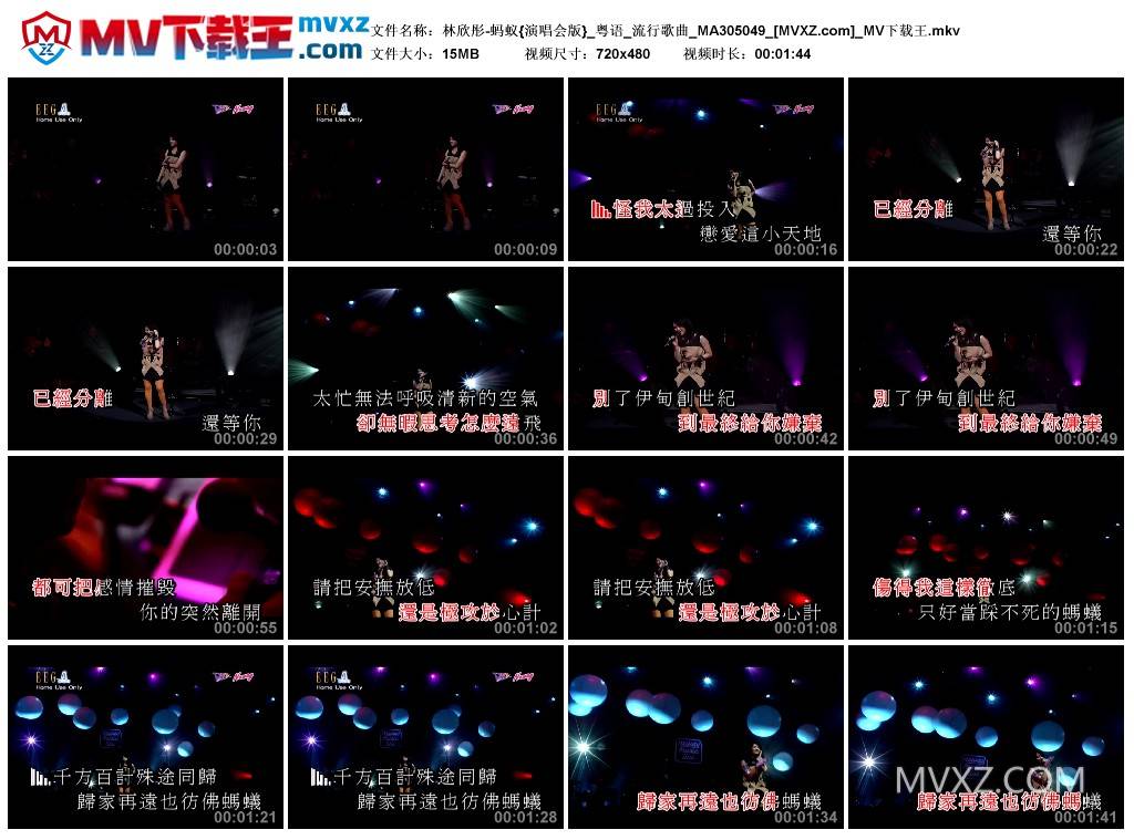 林欣彤-蚂蚁{演唱会版}_粤语_流行歌曲_MA305049